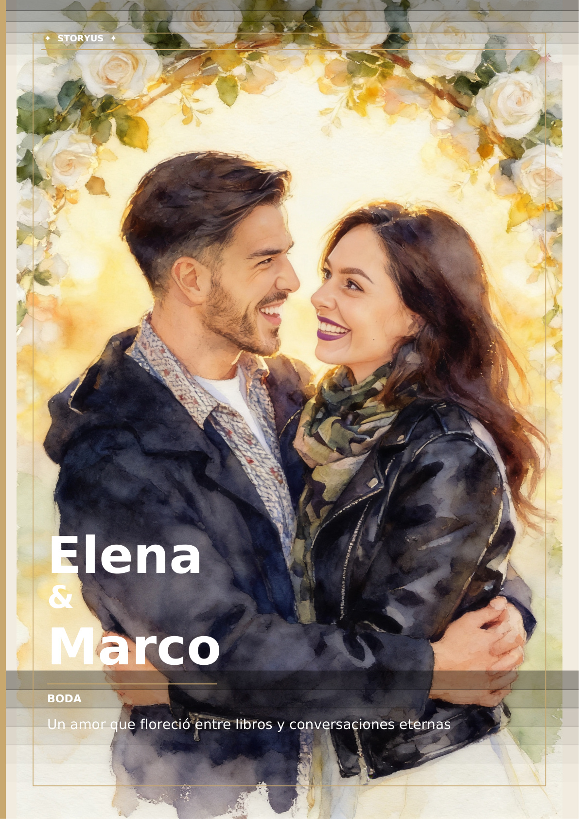 Historia ilustrada personalizada para boda - StoryUs
